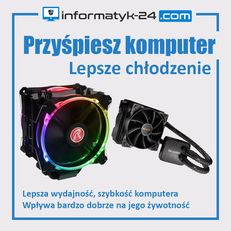 lepsze chłodzenie wydajnjeszy komputer